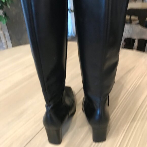 Piero Strozzi Ladies Black Boots Size 5.5M - Picture 6 of 7